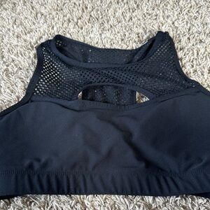 90 Degree By Reflex Black Mesh Sports Bra